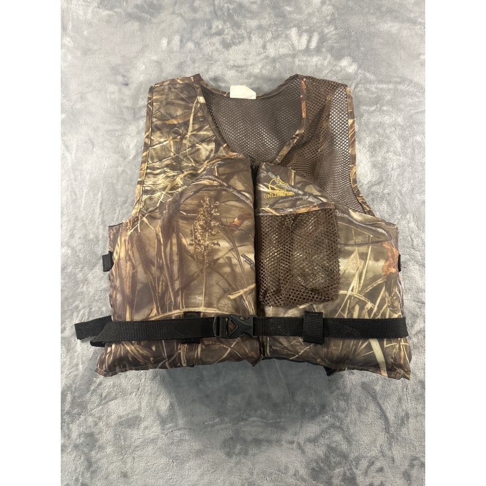 Ducks Unlimited Stearns Camo Life Vest Type III PFD Adult Large